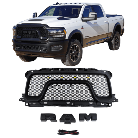 {WildWell}{Dodge Grill}-{Dodge RAM 2500 3500 Grill 2019-2023/2}-Front