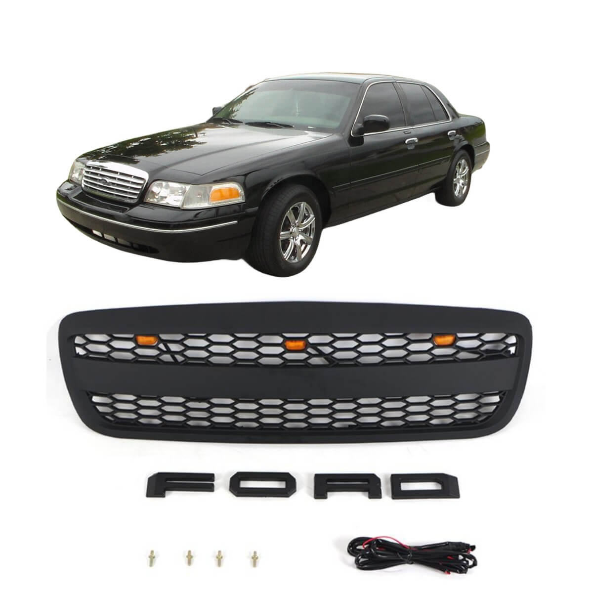 {WildWell}{Ford Grill}-{Ford Crown Victoria Grill 1998-2011/1}-Front