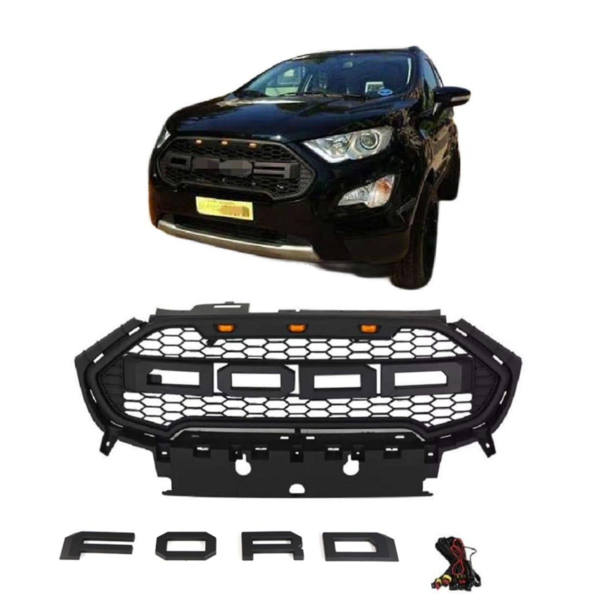 {WildWell}{Ford Grill}-{Ford Ecosport Grill 2016-2019/1}-Front