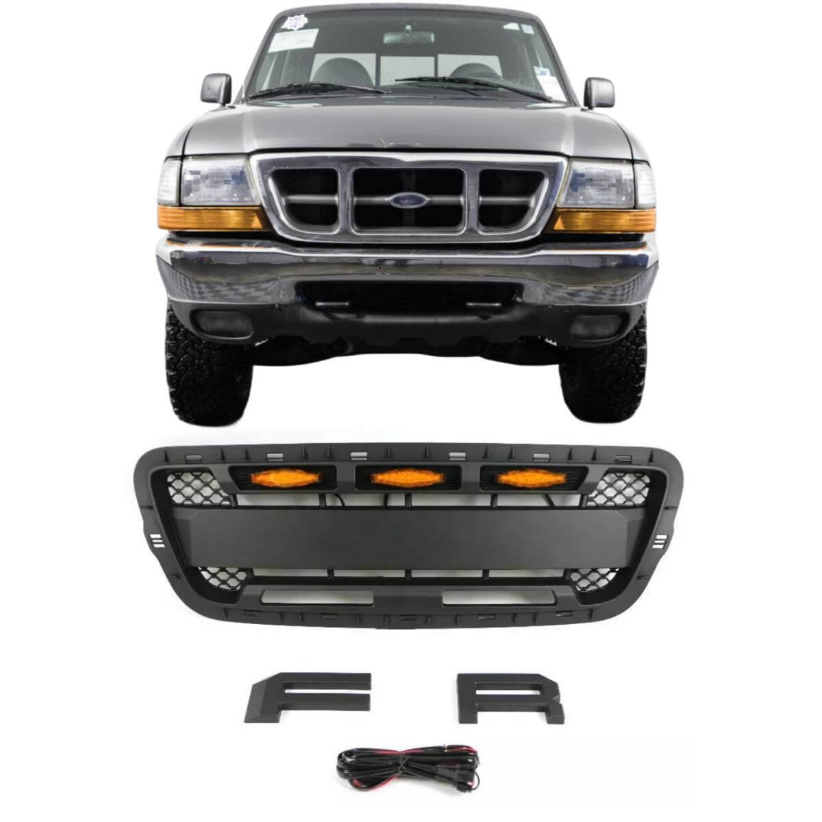 Ford Ranger Grill 2001 2002 2003 Raptor Style