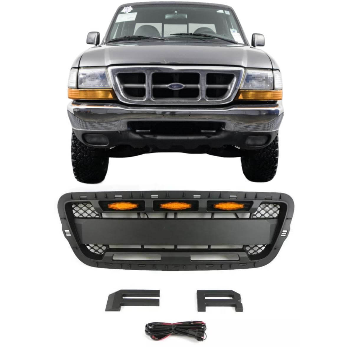 {WildWell}{Ford Grill}-{Ford Ranger Grill 2001-2003/1}-Front