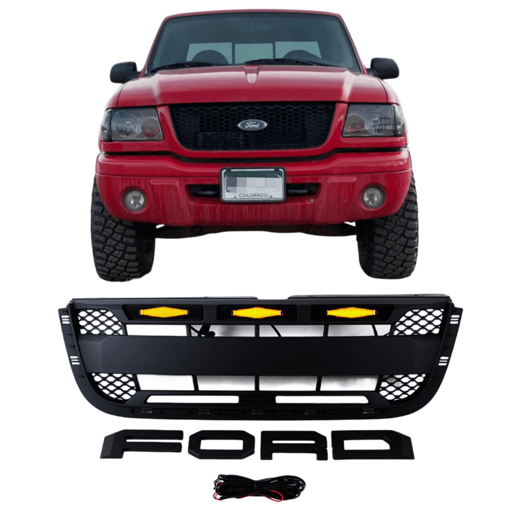 Ford Ranger Grill 2001 2002 2003 Suitable For Vehicles With Integrated