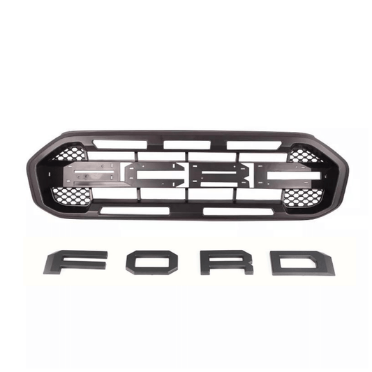 {WildWell}{Ford Grill}-{Ford Ranger Grill 2019-2022/7}-Front