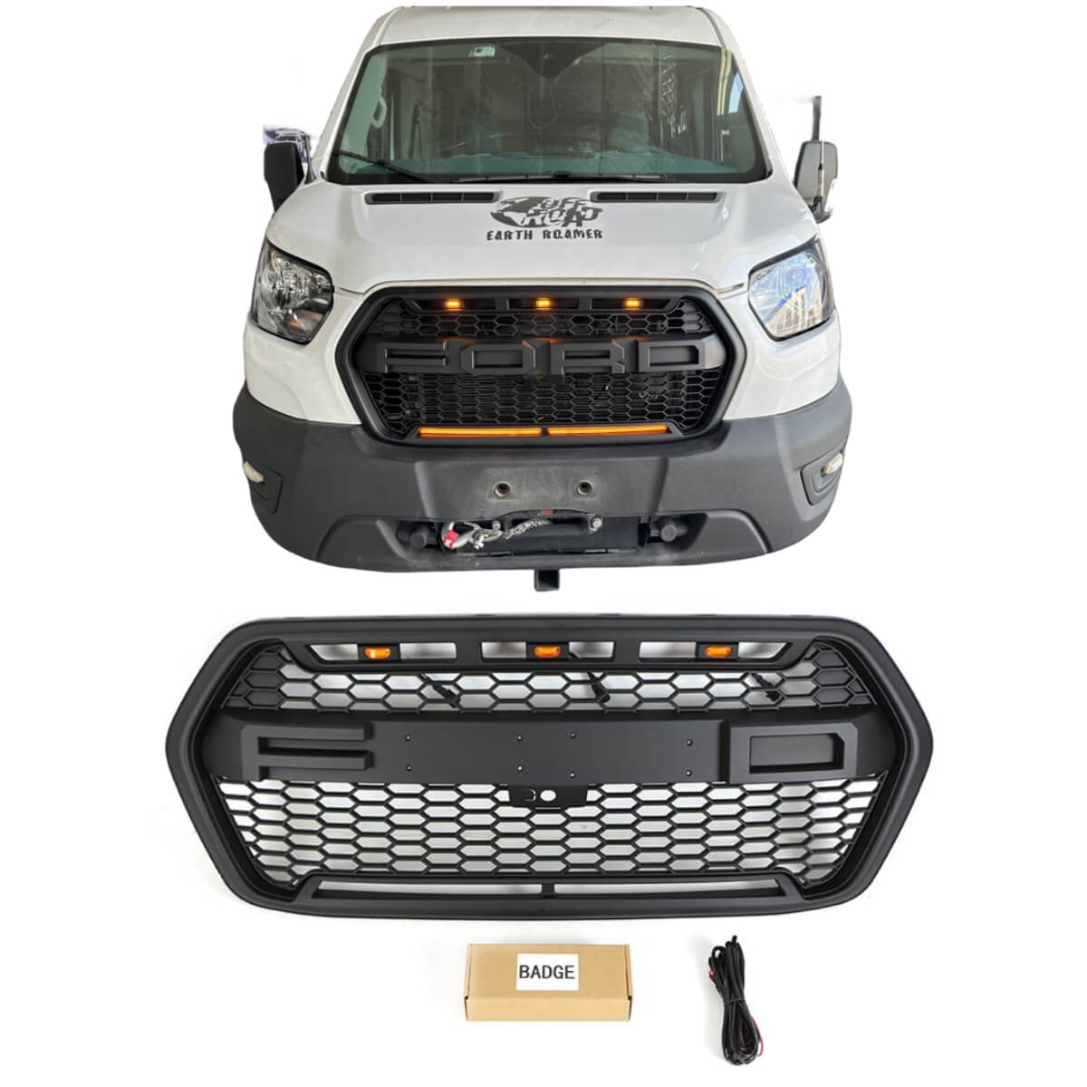 {WildWell}{Ford Grill}-{Ford Transit Grill 2020-2023 /1}-Front