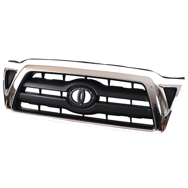 To1200268 Toyota Tacoma Grill 2005-2011 Chrome Shell With Black Insert