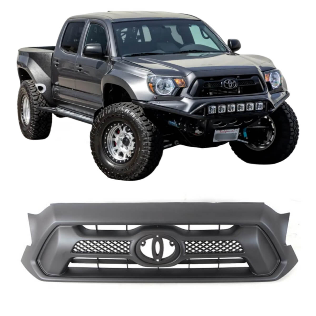 {WildWell}{Toyota Original Grill}-{Toyota Tacoma Original Grill Black 2012-2015/1}-front