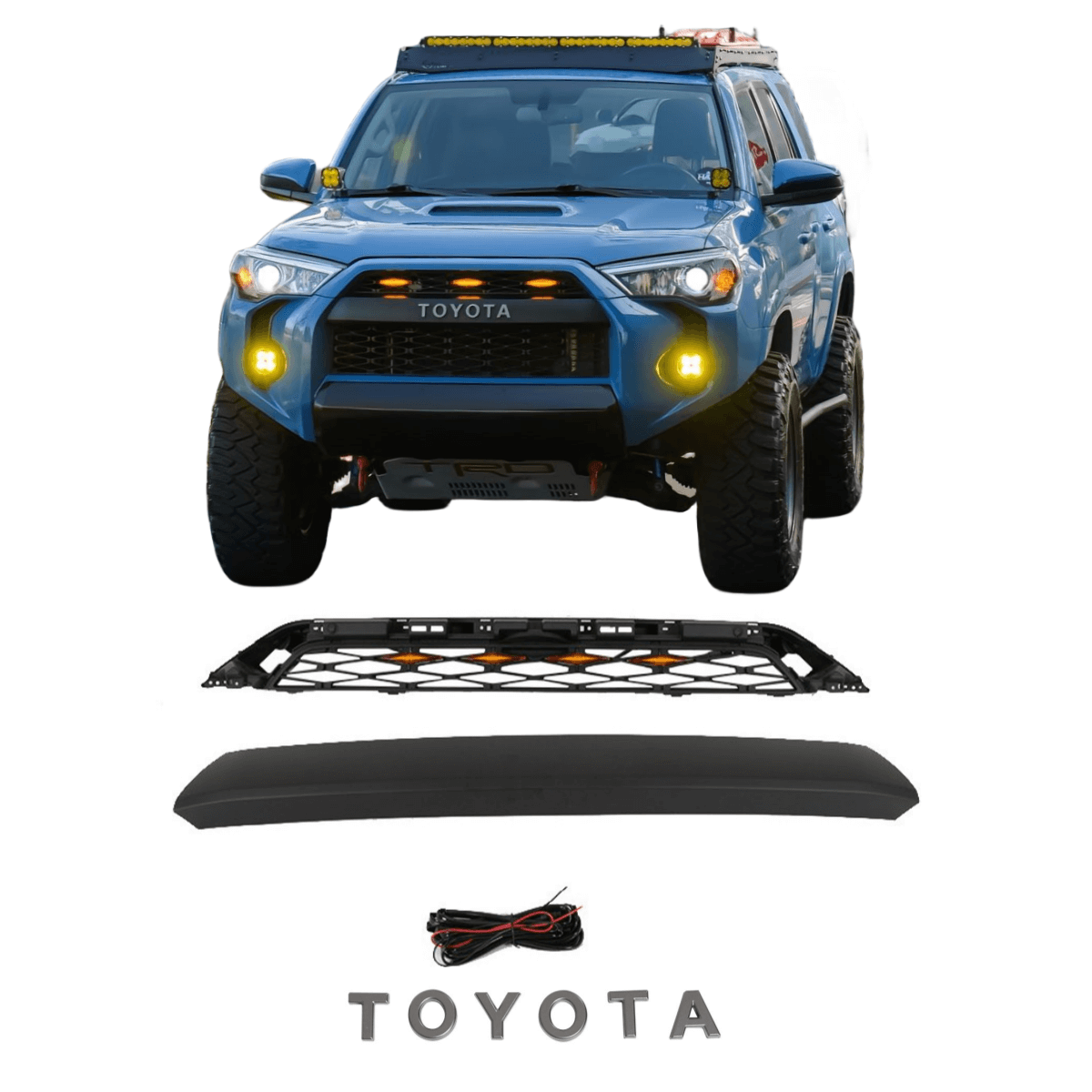 {WildWell}{Toyota Grill}-{Toyota 4Runner Grill 2016-2019/9}-Front
