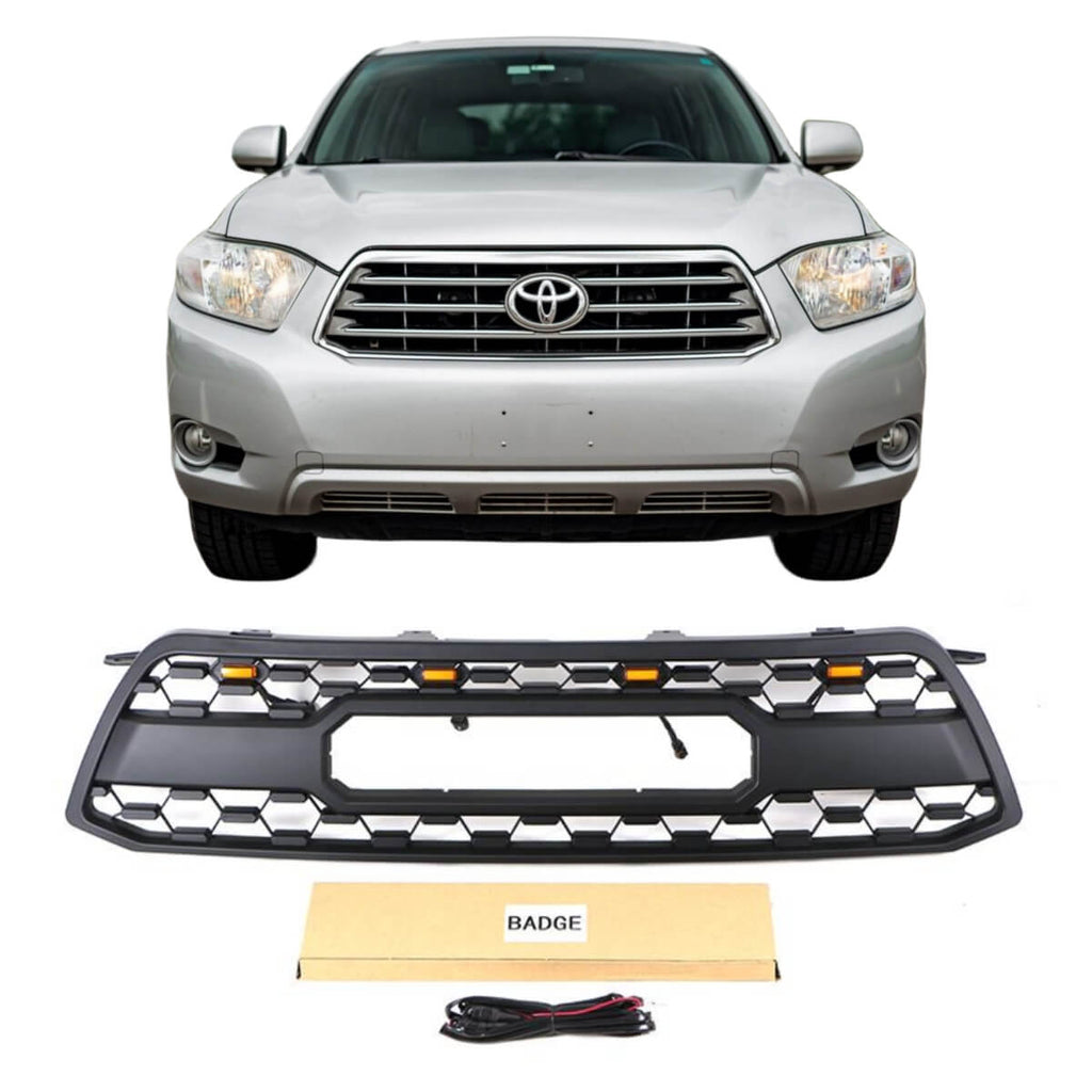 Toyota Highlander Grill 2009-2011 Front Grill With Letters And Lights