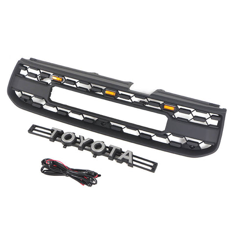 Front Upper Bumper Grille For 2006-2008 Toyota RAV4 LIMITED - Black With Chrome Trim, Direct Fit, Brand New