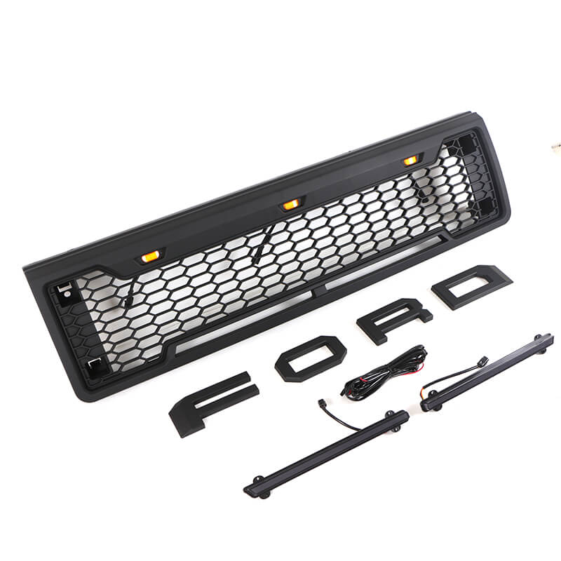 {WildWell}{Ford Grill}-{Ford F150 Grill 1987-1991/5}-left