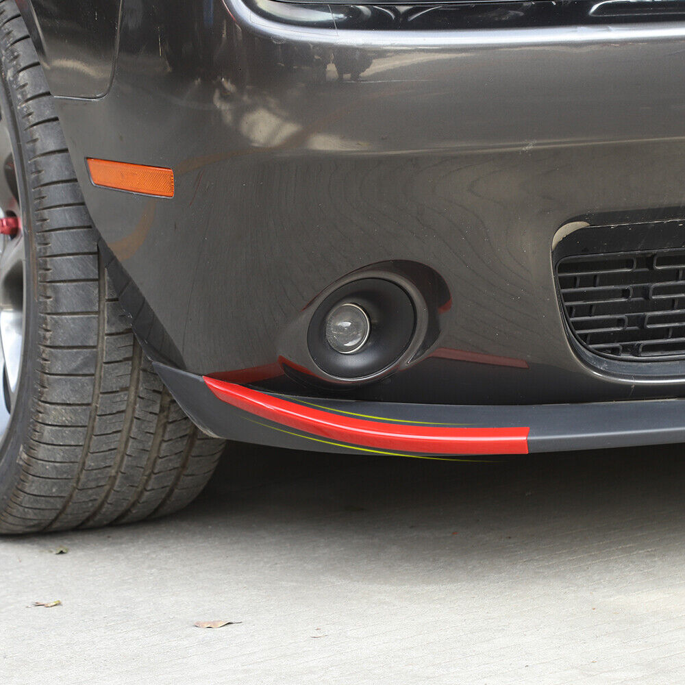 2015-2019 Dodge Challenger Red Front Bumper Lip Protect Cover Bezel Trim
