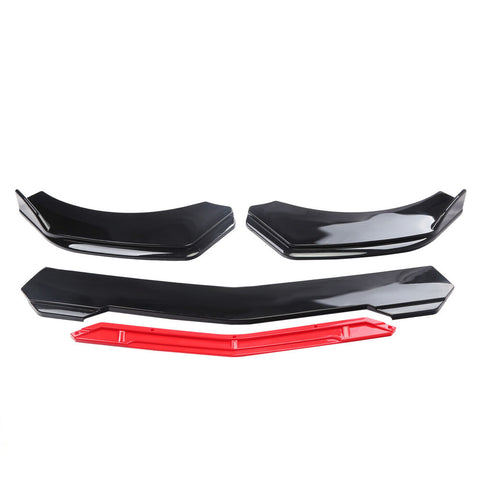 Chevrolet Camaro SS Front Bumper Lip Spoiler Splitter Body Glossy Black+Red