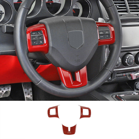 2009-2014 Dodge Challenger Full Set Interior Cover Trim Kit Red Accessories
