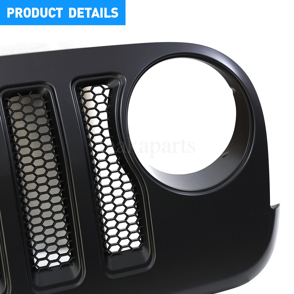 Gloss Black Front Bumper Hood Grille For 2004-2007 Scion XB – Direct Replacement