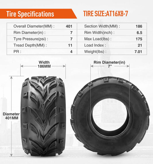 {WildWell}{ATV Tires}-{ATV Tires16x8-7 /2}-details