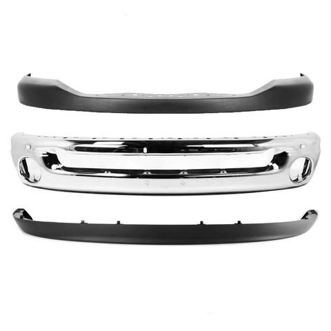 2006-2008 Dodge RAM 1500 Front Bumper Face Bar Cover Combo NEW Chrome Steel