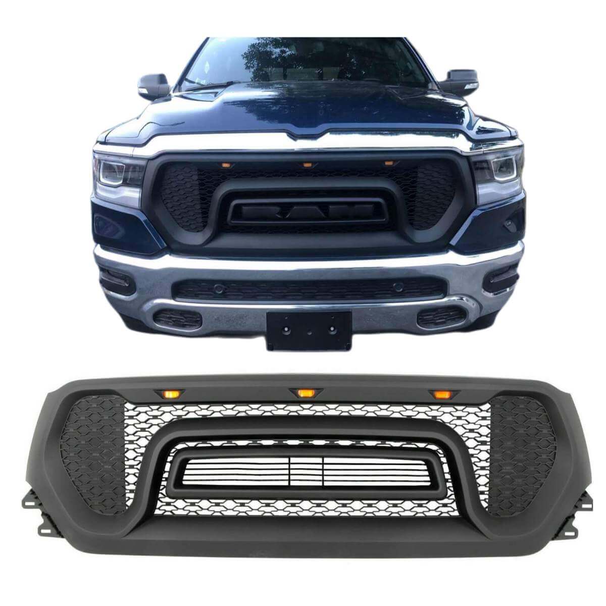 {WildWell}{Dodge Grill}-{Dodge RAM1500 Grill 2019-2021/1}-Front
