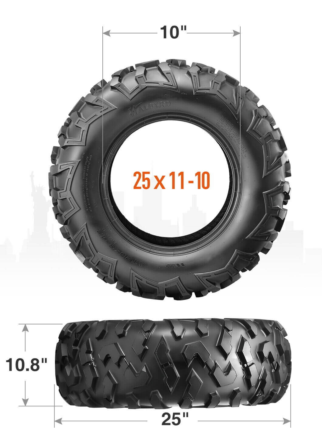 {WildWell}{ATV Tires}-{ATV Tires 25x11-10/5}-details
