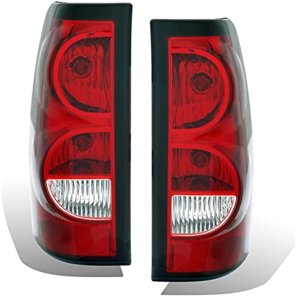 2003-2006 Chevy Silverado OE Style Ruby Red Taillights w/Bulb and Harness Set