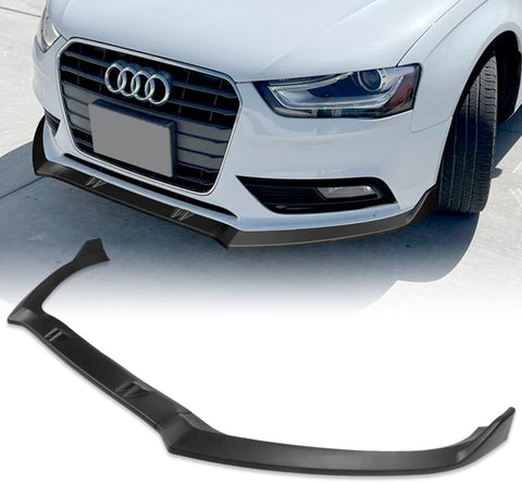 Front Lip Compatible with 2013 - 2016 Audi A4 Quattro (Painted Carbon Fiber)