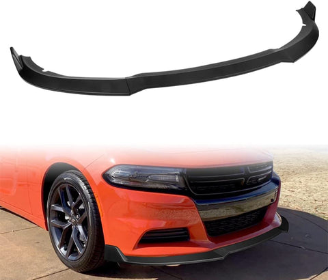 2015-2022 Dodge Charger SE/RT/SXT/GT Base Trims STP-Style (Glossy Black) Front Lip