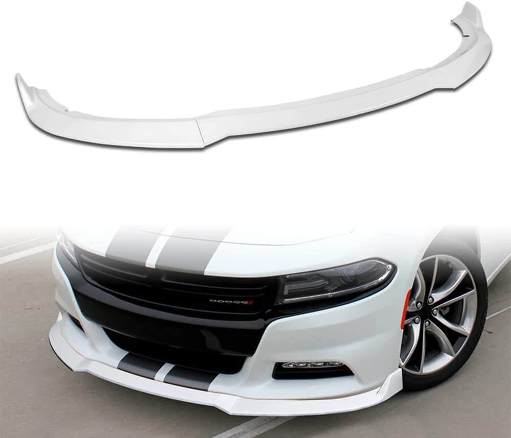 2015-2022 Dodge Charger SE/RT/SXT/GT Base Trims STP-Style (Glossy Black) Front Lip