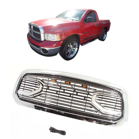 {WildWell}{Dodge Grill}-{Dodge RAM 1500 Grill 2002-2005/2}-Front