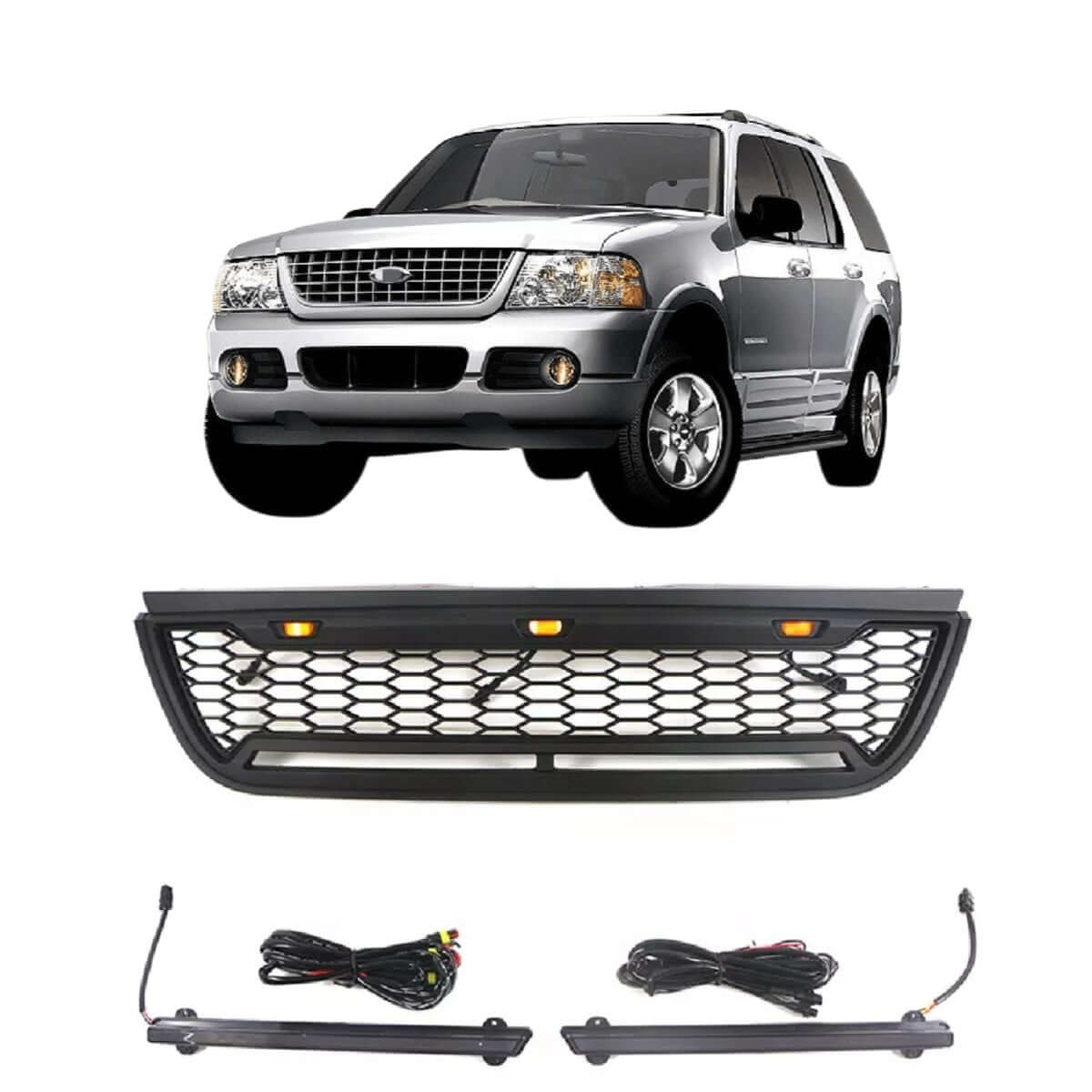 {WildWell}{Ford Grill}-{Ford Explorer Grill 2002-2005/1}-Front