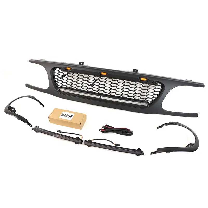 Ford Explorer Grill 1995-2001 With LED lights Black
