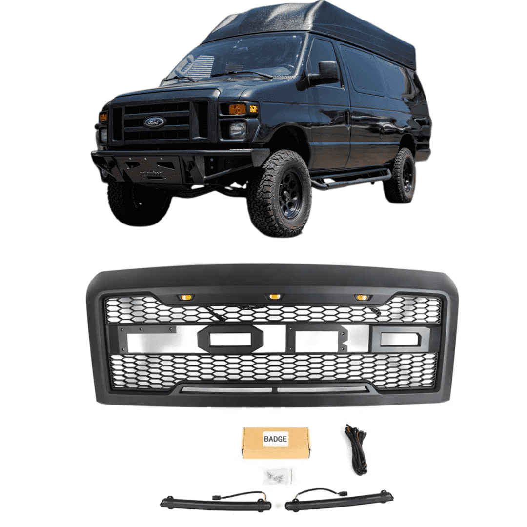 {WildWell}{Ford Grill}-{FORD E150 E250 E350 2008-2013/1}-Front