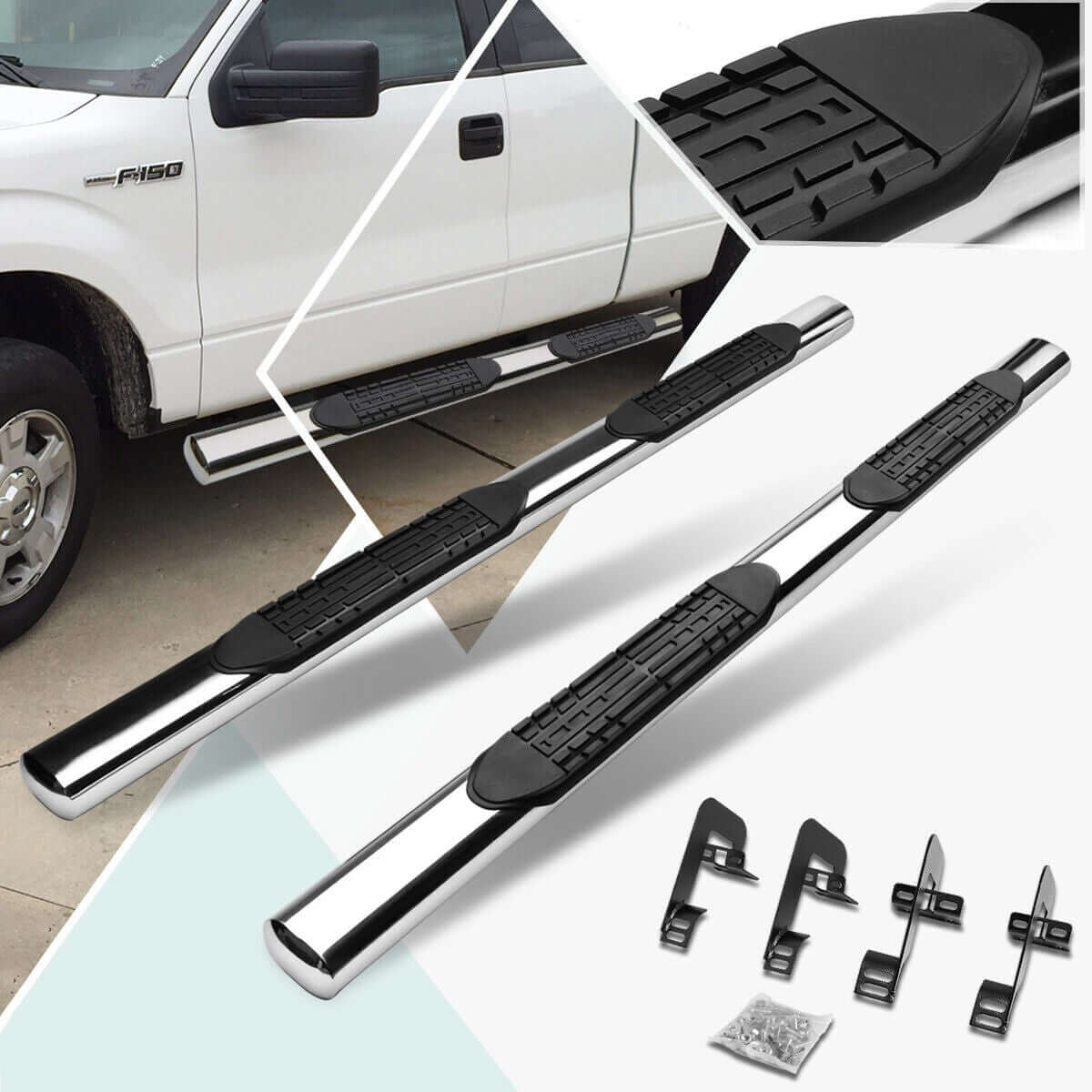 {WildWell}{Ford F150 Running Boards}-{Ford F150 Running Boards 2004-2014/1}-right