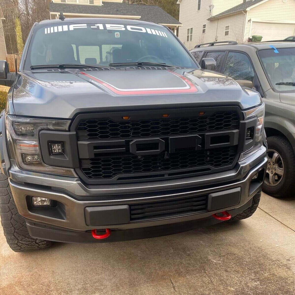 Ford F150 Grill 2018 2019 2020 Raptor Style Upper Hood