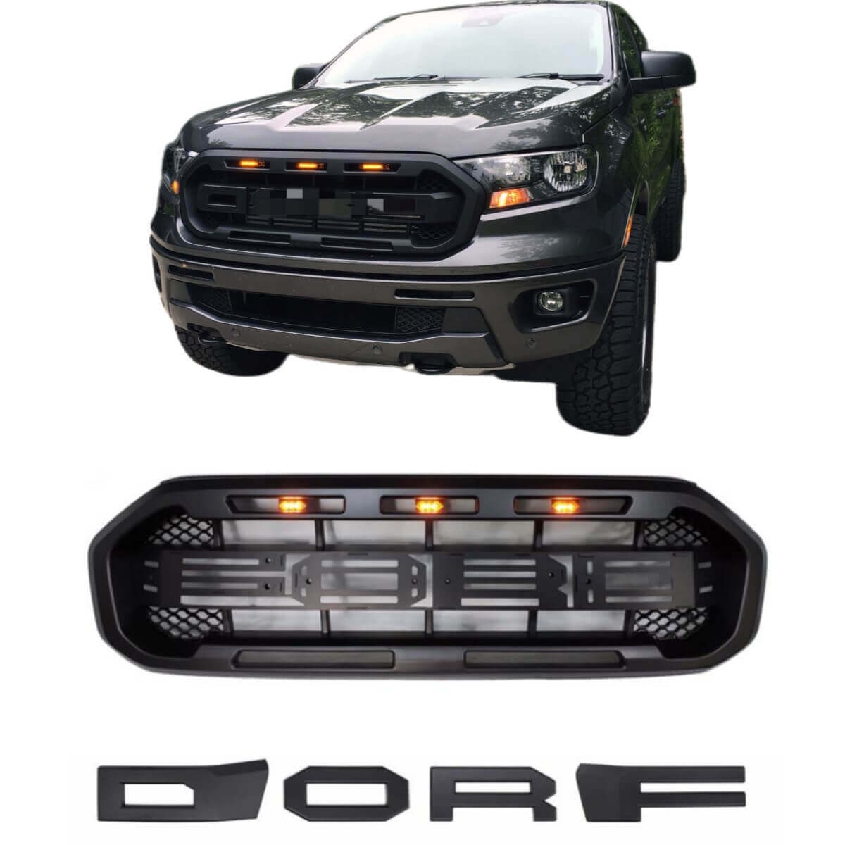 {WildWell}{Ford Grill}-{Ford Ranger Grill 2019-2022/2}-Front