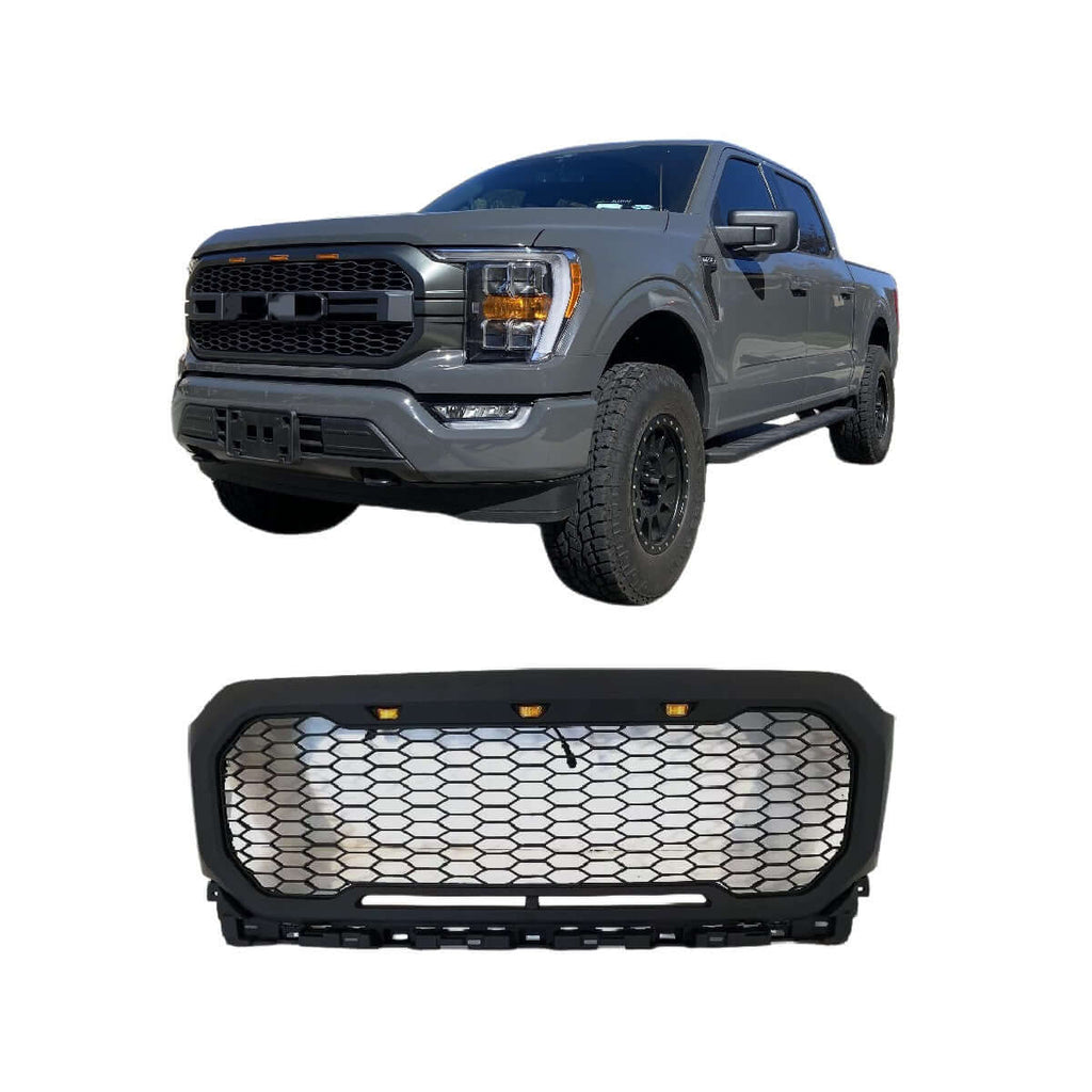 Ford F150 Grill 2021 2022 Raptor Style With LED And Letters