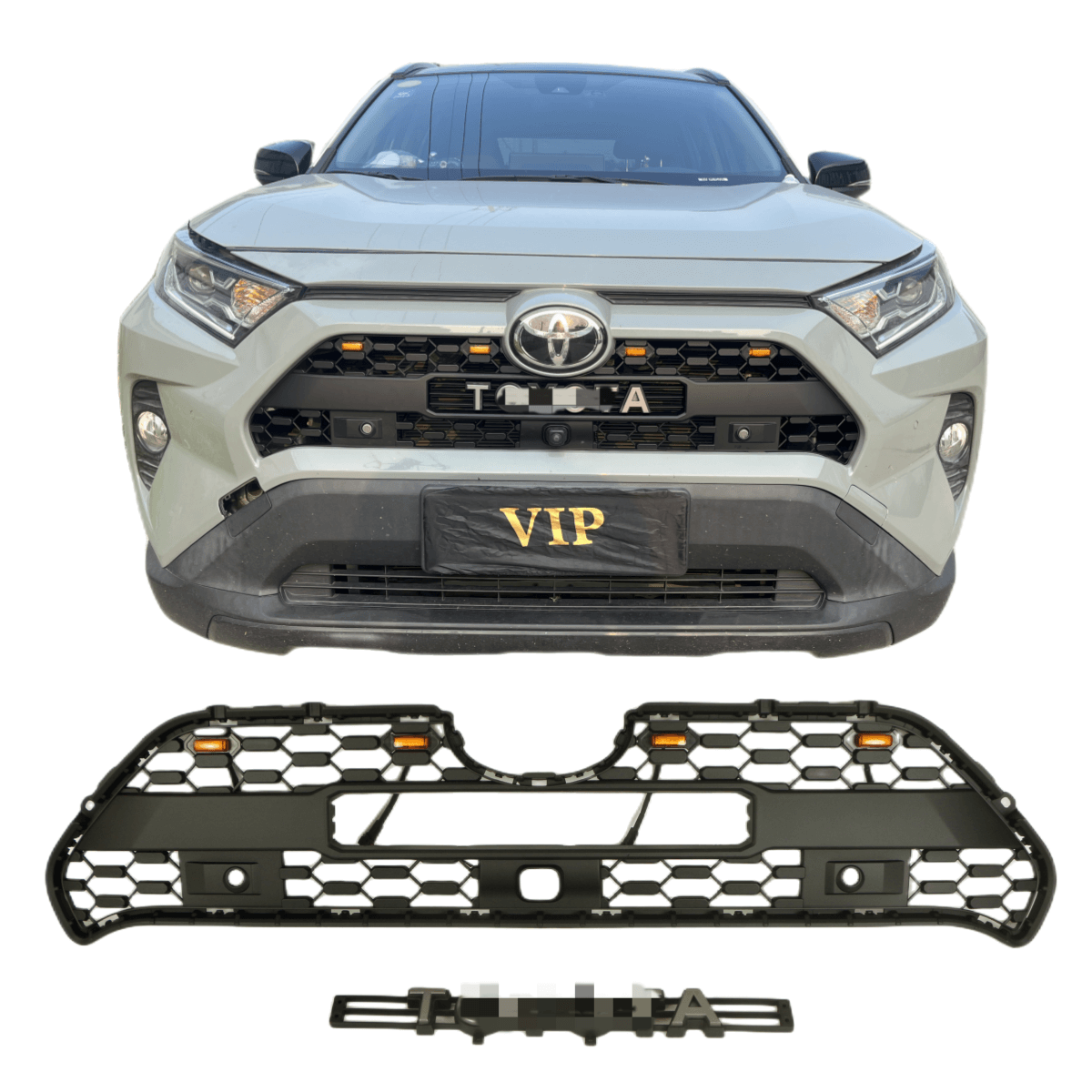 {WildWell}{Toyota Grill}-{Toyota RAV4 Grill 2019-2024/1}-Front