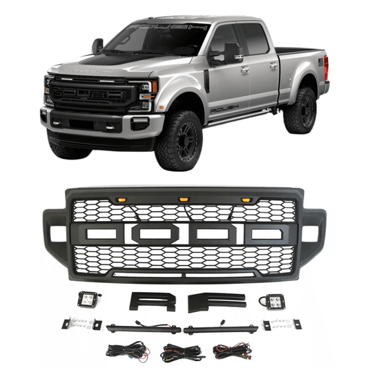 {WildWell}{Ford Grill}-{Ford F250 F350 F450 Grill 2021 2022/1}-Front