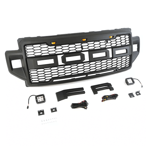 {WildWell}{Ford Grill}-{Ford F250 F350 F450 Grill 2021 2022/5}-Left