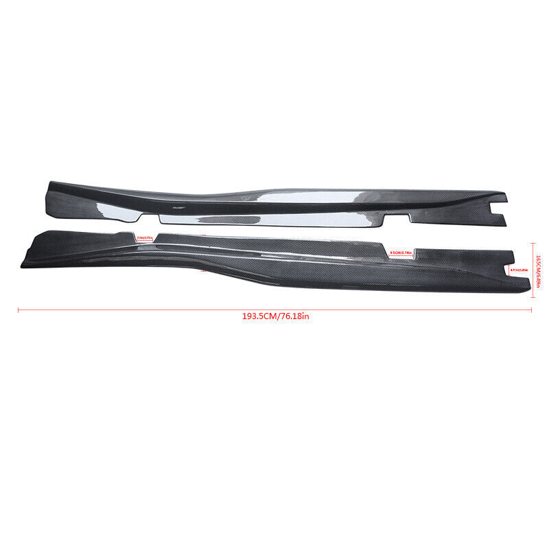 2014-2019 Chevy Corvette C7 Z06 Style CARBON STYLE Side Skirts