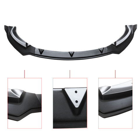 2020-2023 Tesla Model Y Front Bumper Lip Splitter Body Kit Matte Black