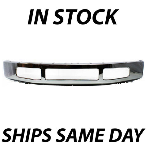 Ford F450 F550 Super Duty 2008-2010 Steel Front Bumper Fascia - NEW Chrome