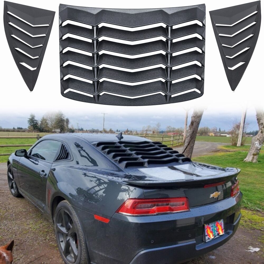 Chevrolet Camaro 2010-2015 Rear & Side Window Louver Sun shade Scoop Cover