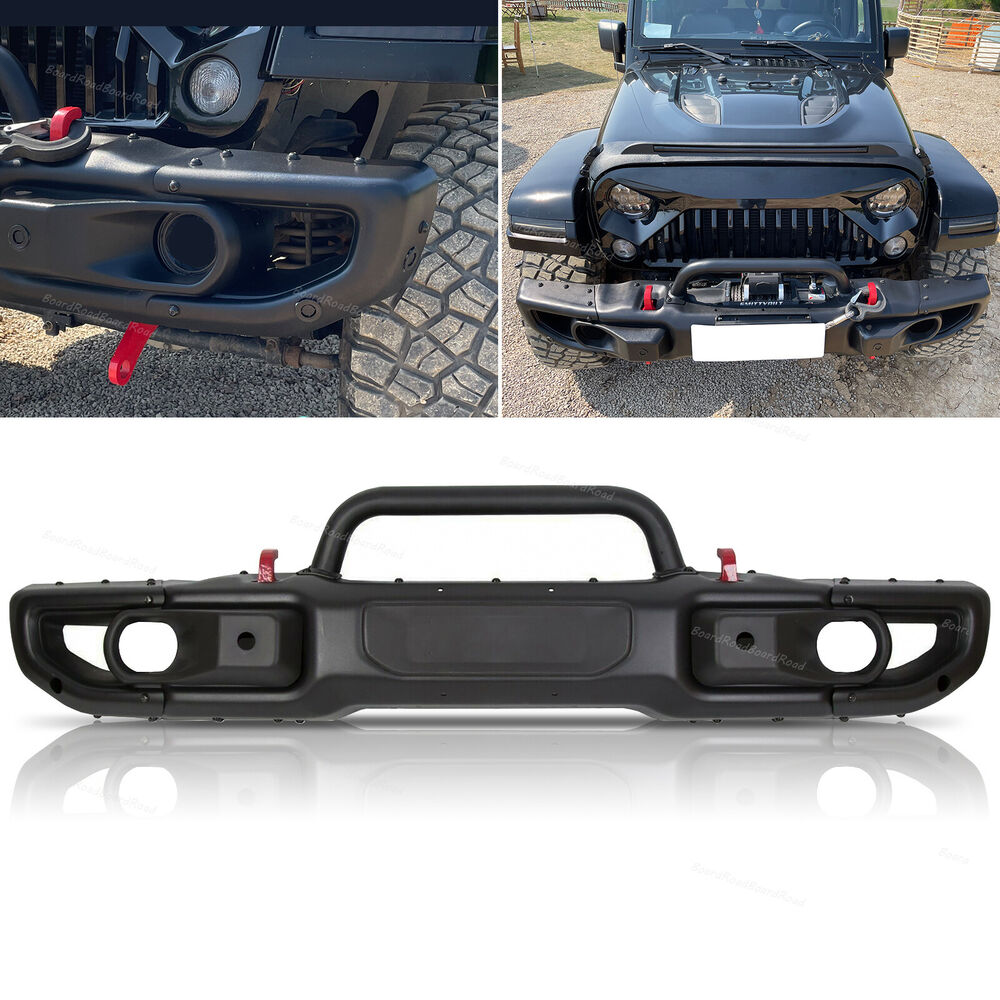 2007-2018 Jeep Wrangler JK Rubicon 10th Anniversary Style Front Bumper Steel