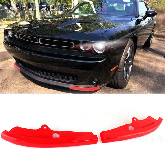 2015-2023 Dodge Challenger RT Scat Pack Front Bumper Lip Splitter Cover Red