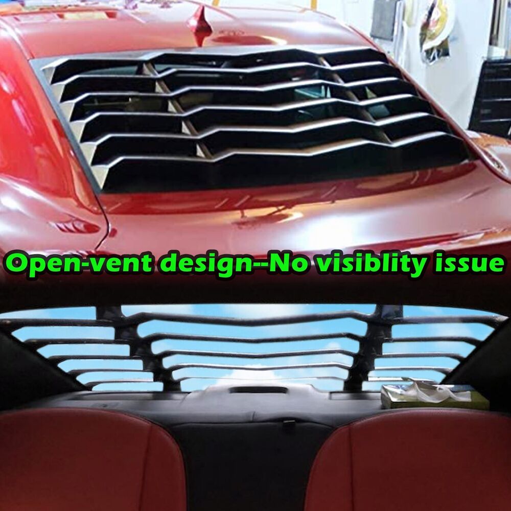Chevrolet Camaro 2010-2015 Rear & Side Window Louver Sun shade Scoop Cover