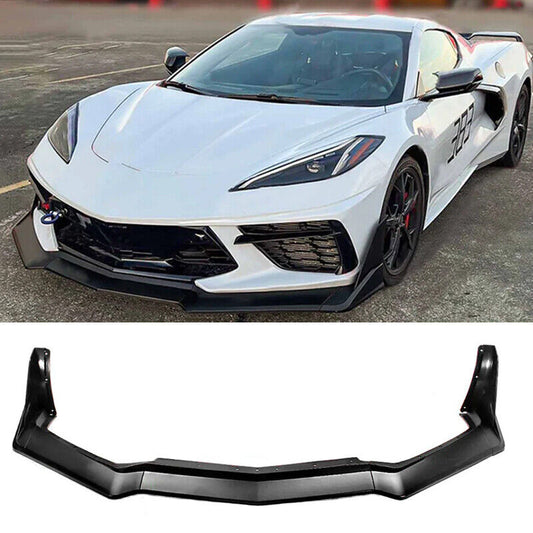 2020-2023 Corvette C8 Z51 STG3 Front Bumper Lip Spoiler Winglet Matte Black