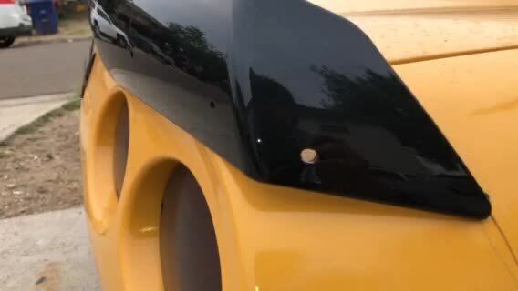 2014-2019 Corvette C7 Z06 Stage 2 PAINTED CARBON FLASH Rear Side Winglets Pair