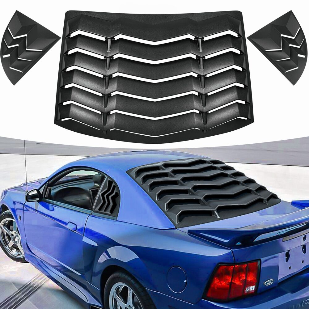 Ford Mustang 1999-2004 Rear+Side Window Louvers Winsheild Cover GT Style
