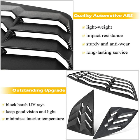 Dodge Challenger 2008-2021 Rear and Side Window Louvers Sun Shade Cover