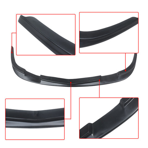 2005-2013 Chevrolet Corvette C6 Z06r Front Bumper Lip Splitte Matte Black