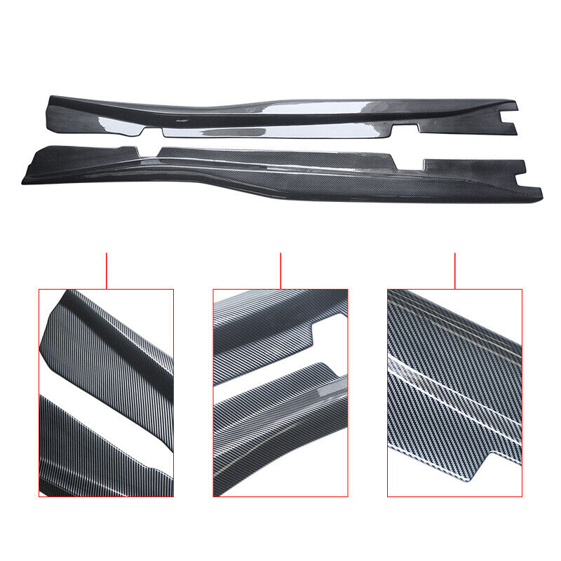 2014-2019 Chevy Corvette C7 Z06 Style CARBON STYLE Side Skirts
